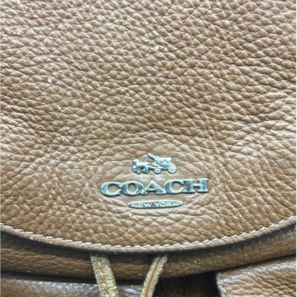 Coach Billie Brown Leather Backpack